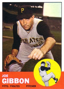 1963 Topps Baseball Cards      101     Joe Gibbon
